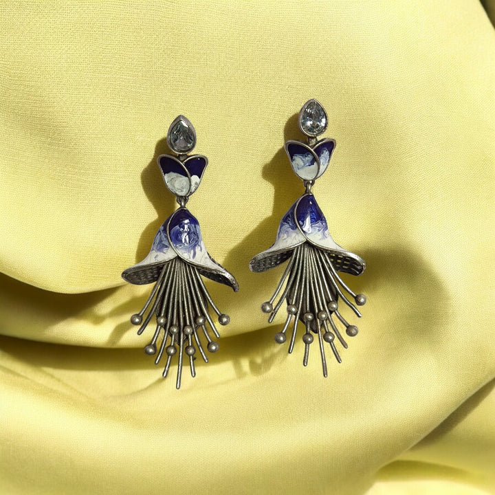 TELANAARI CLASSIC ANANDINI SILVER PLATED EARRINGS [product_variant]