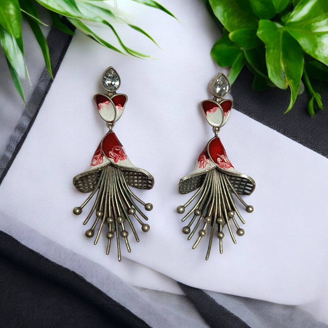 TELANAARI CLASSIC ANANDINI SILVER PLATED EARRINGS [product_variant]