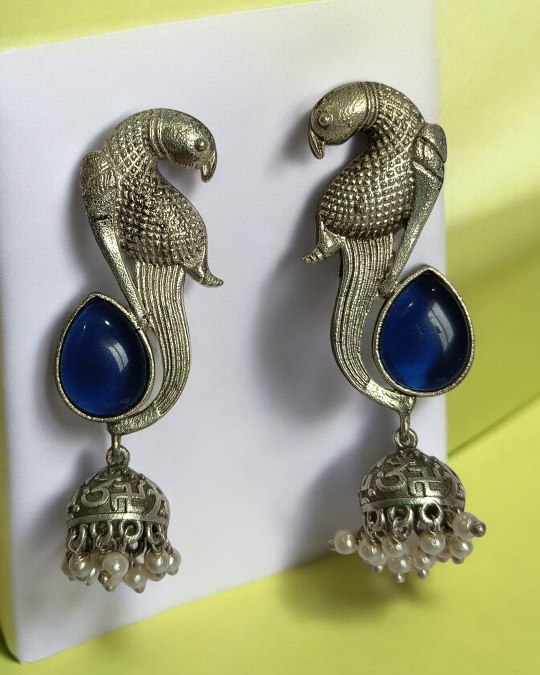 SILVER LOOK ALIKE EARRINGS BAHAR - TelaNaari