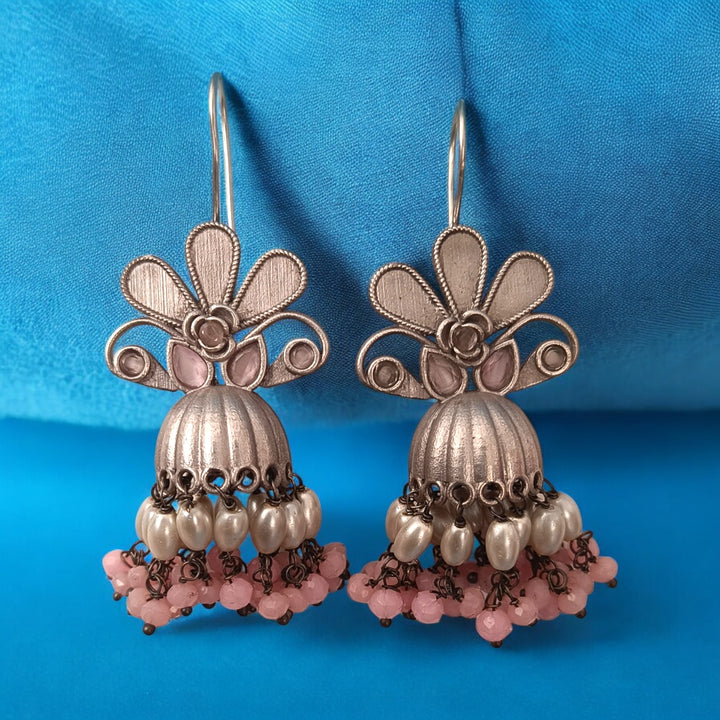 VISTARA HOOK SILVER-PLATED EARRINGS