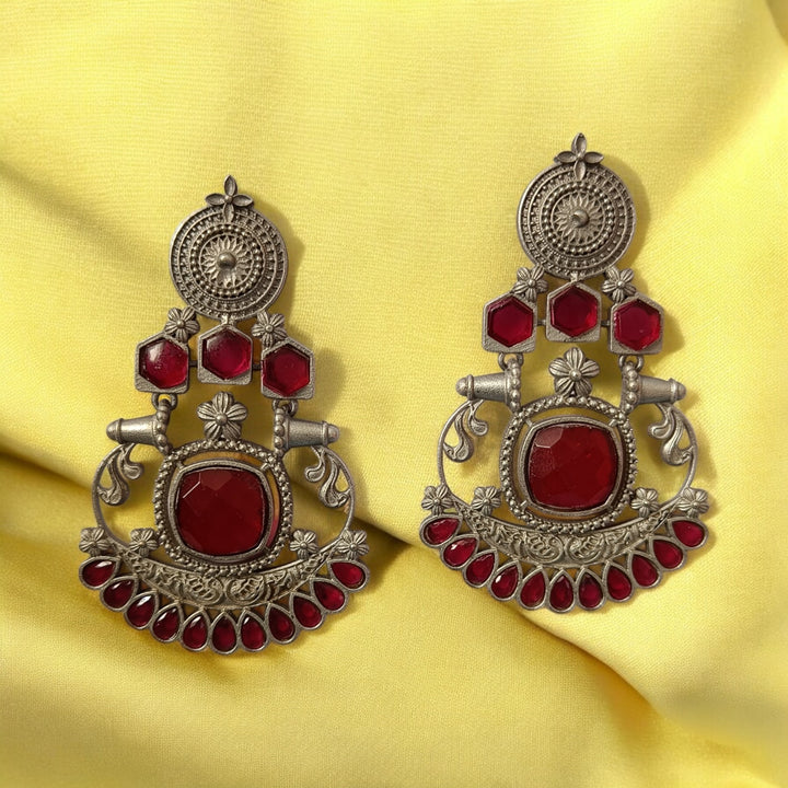 TELANAARI CARRY SILVER-PLATED EARRINGS