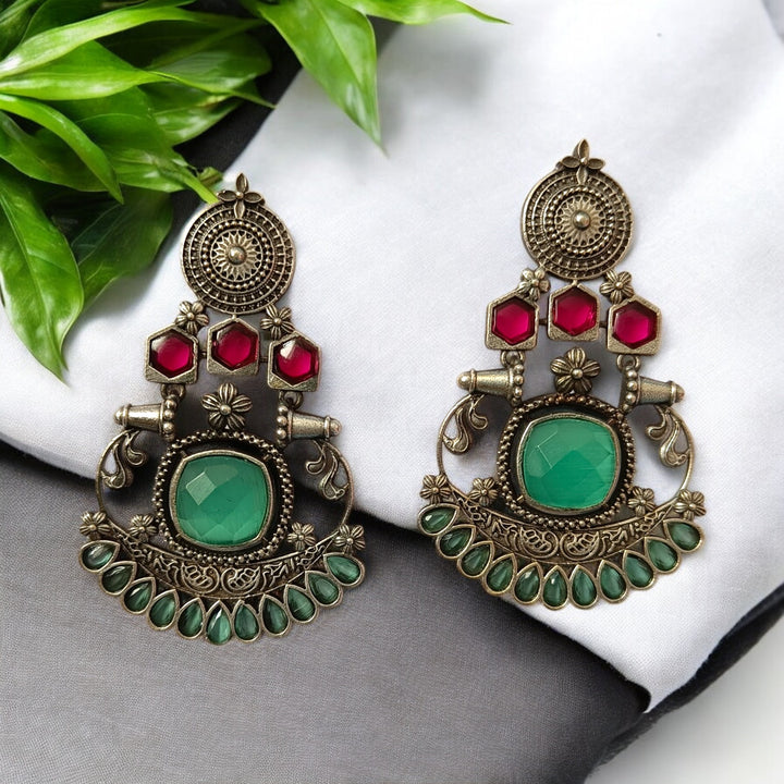 TELANAARI CARRY SILVER-PLATED EARRINGS