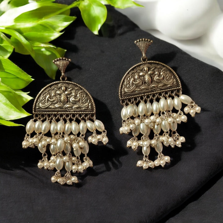 TELANAARI NURSAT SILVER-PLATED EARRINGS [product_variant]- TelaNaari