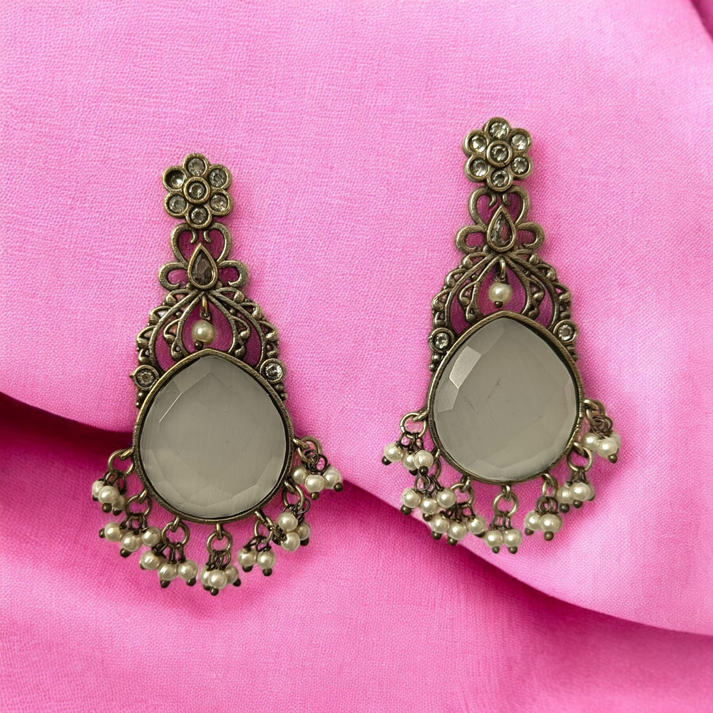 TELANAARI DARBY SILVER PLATED EARRINGS