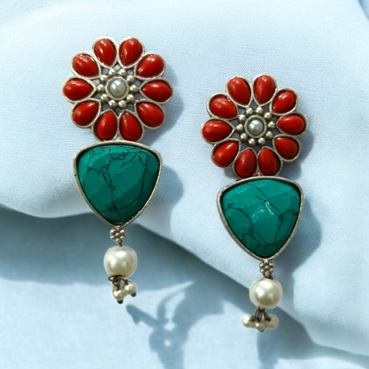 ELEGANT IDAYA SILVER-PLATED EARRINGS