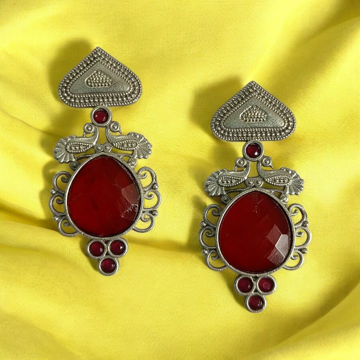 TELANAARI AASHVI SILVER-PLATED EARRINGS