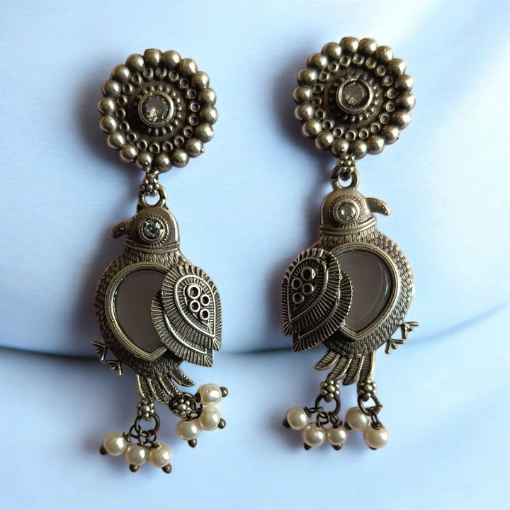 ATMAJYOTI CLASSIC SILVER-PLATED EARRINGS [product_variant]- TelaNaari