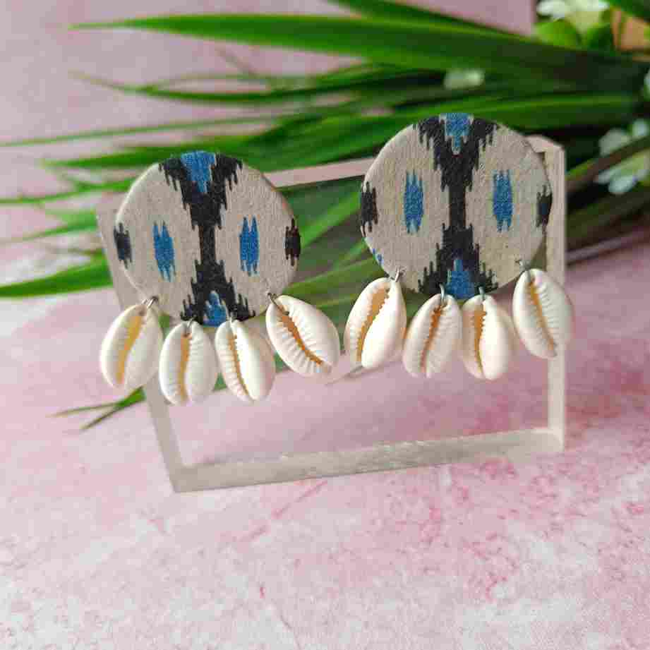 HAND Painted NUSRAT EARRINGS [product_variant]- TelaNaari