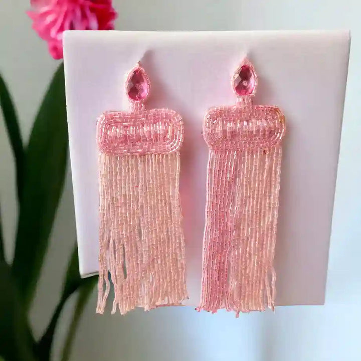 HANDMADE CONTEMPORARY DIANA BEADED EARRINGS