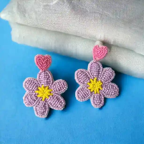 HANDMADE CONTEMPORARY MISHA BEADED EARRINGS