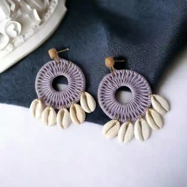 HANDMADE CONTEMPORARY MONA BEADED EARRINGS