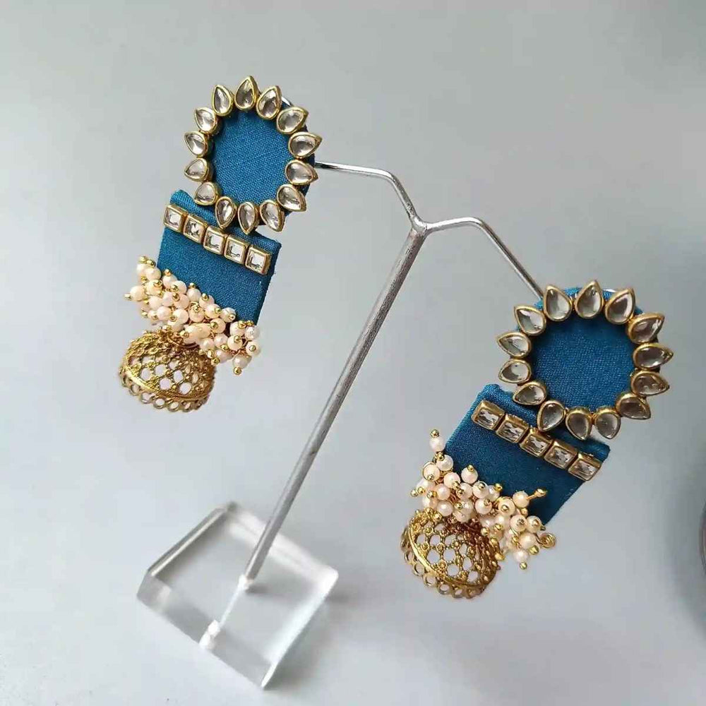 HANDMADE EARRINGS CERULEAN BLUE AADYA