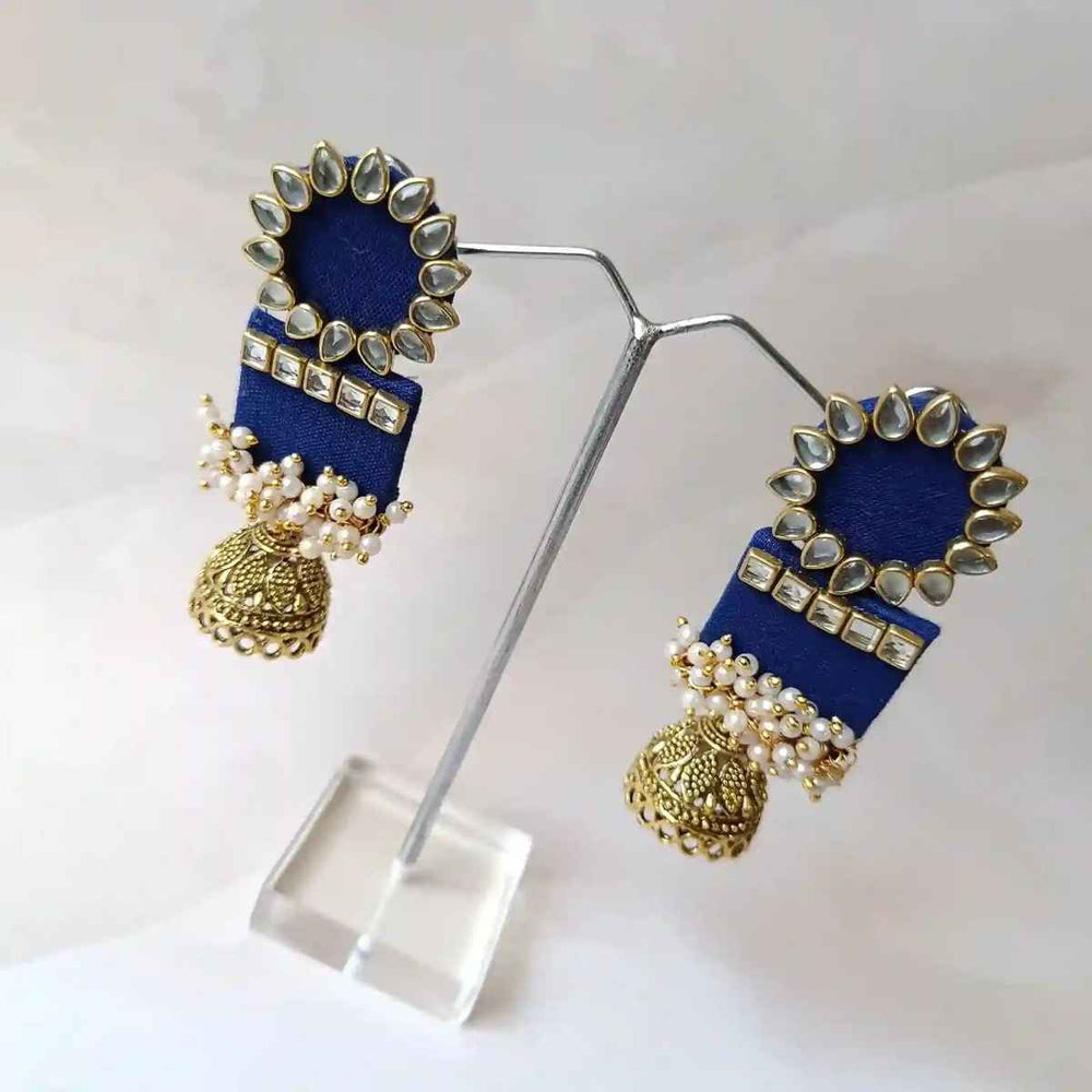 HANDMADE EARRINGS MARINE BLUE AADYA