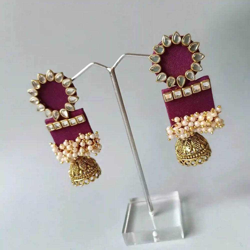 HANDMADE EARRINGS PURPLE