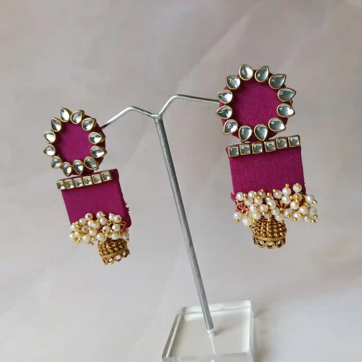 HANDMADE EARRINGS PURPLE