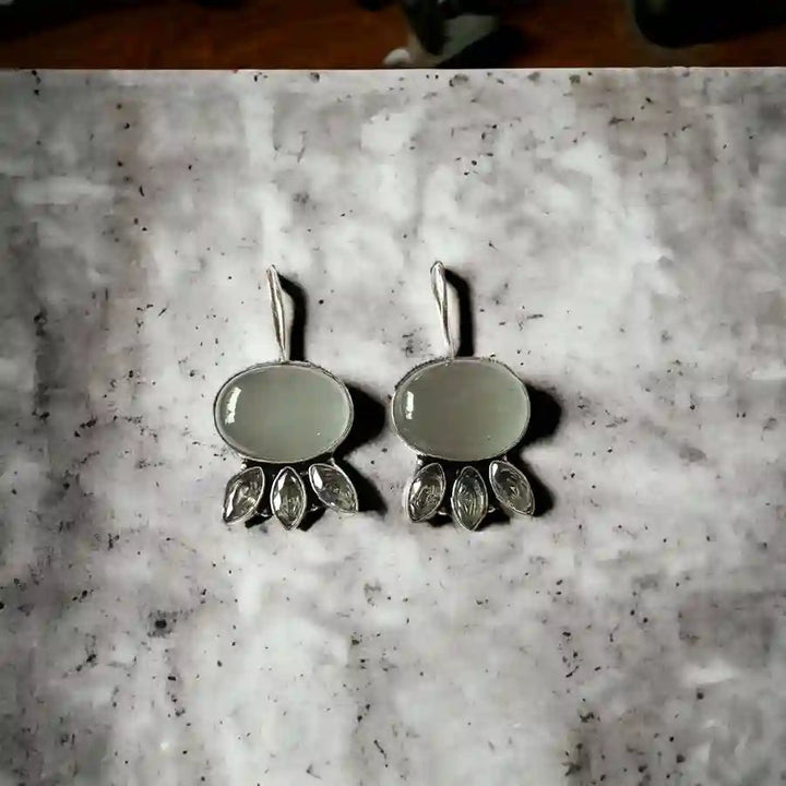 SILVER OXIDISED EARRINGS BHAVINI