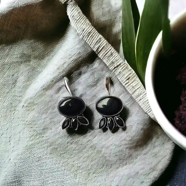 SILVER OXIDISED EARRINGS BHAVINI