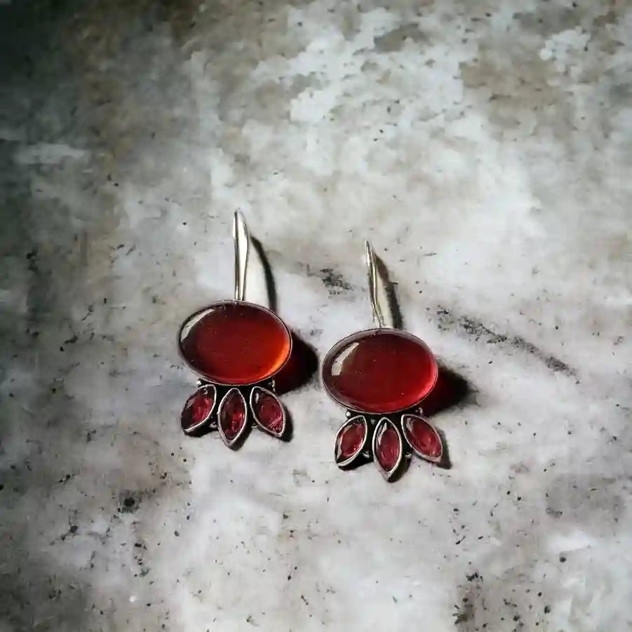 SILVER OXIDISED EARRINGS BHAVINI