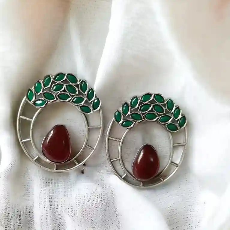 SHOP SILVER OXIDISED EARRINGS ZARA Online for Women