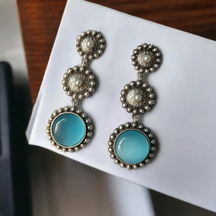 ARIYA SILVER OXIDISED EARRINGS [product_variant]