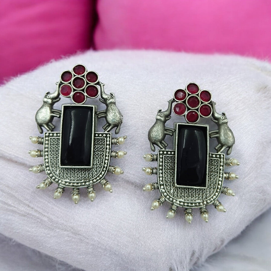 SILVER LOOK ALIKE EARRINGS SUJATA