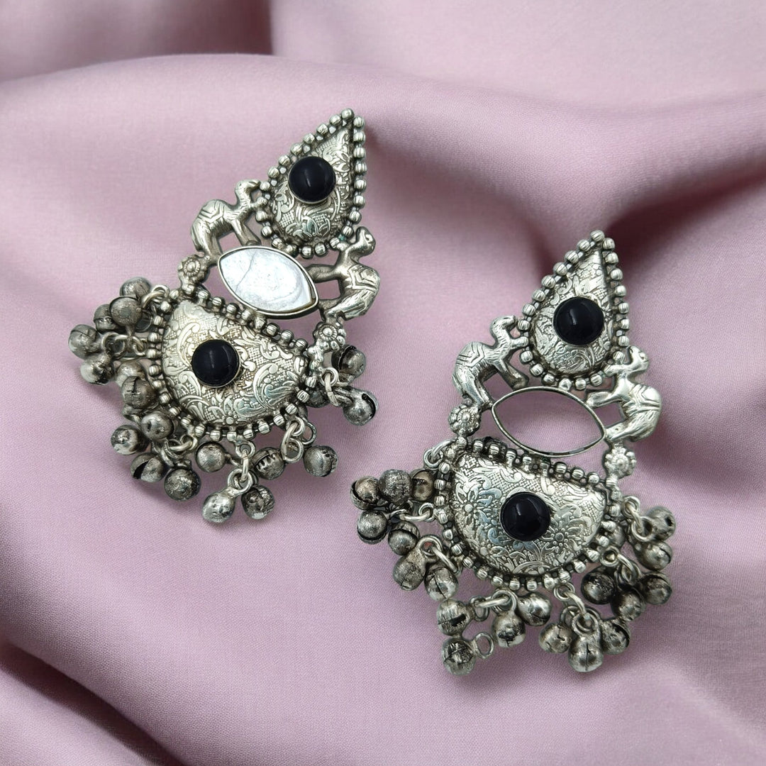 ELEGANT AARYA SILVER PLATED EARRINGS