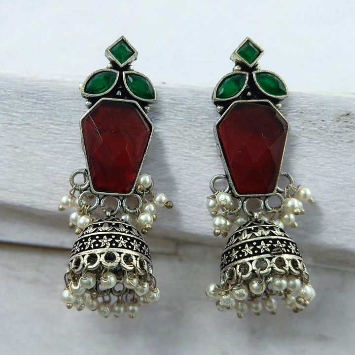 BHUVI SILVER REPLICA Jhumki EARRINGS