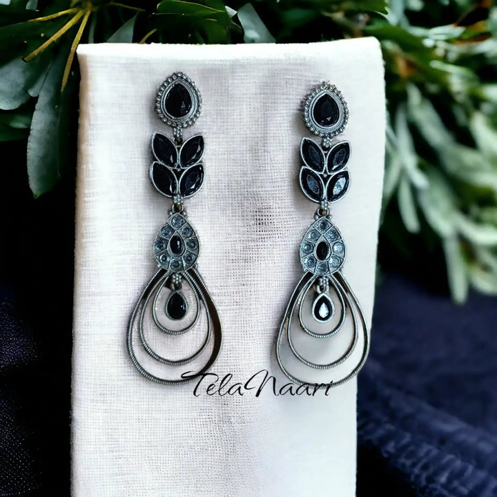 BINDI SILVER REPLICA Dangler EARRINGS