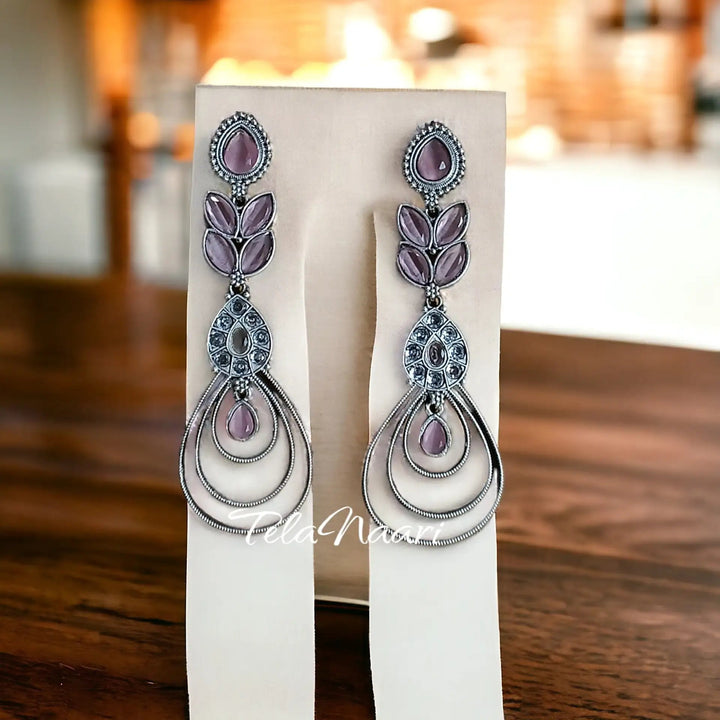 BINDI SILVER REPLICA Dangler EARRINGS