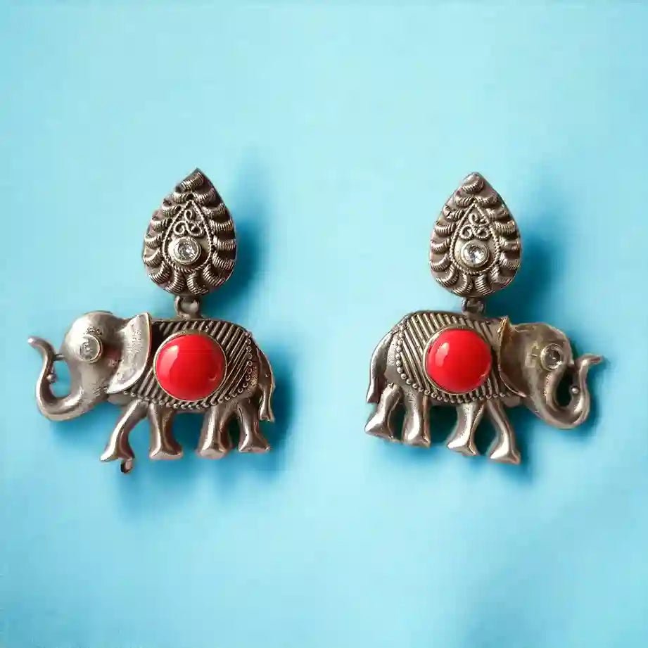 GAJA SILVER REPLICA EARRINGS [product_variant]- TelaNaari