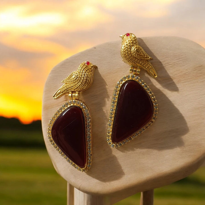 GOLD PLATED EARRINGS GAZALA [product_variant]- TelaNaari