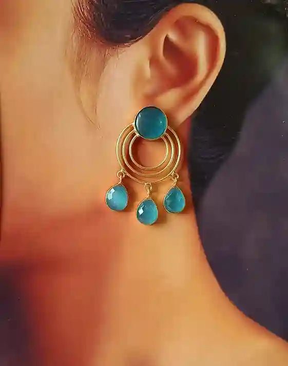 GOLD PLATED EARRINGS MEHER