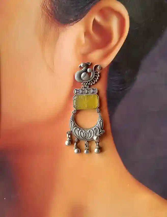 KAREENA SILVER REPLICA EARRINGS