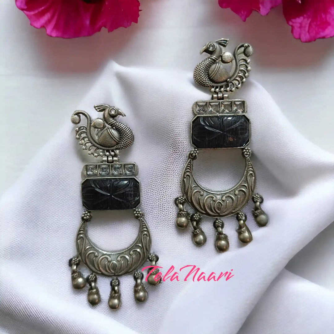 KAREENA SILVER REPLICA EARRINGS