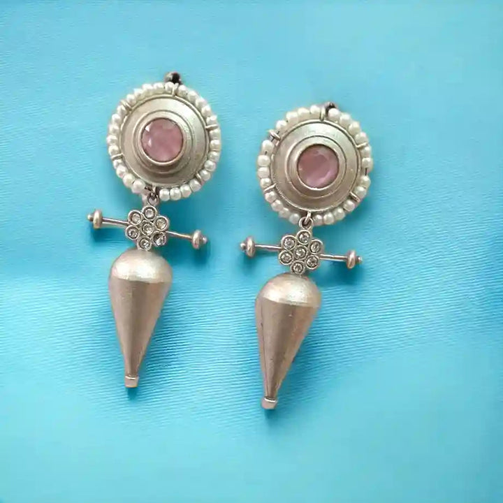 KRISHNA SILVER REPLICA EARRINGS [product_variant]- TelaNaari