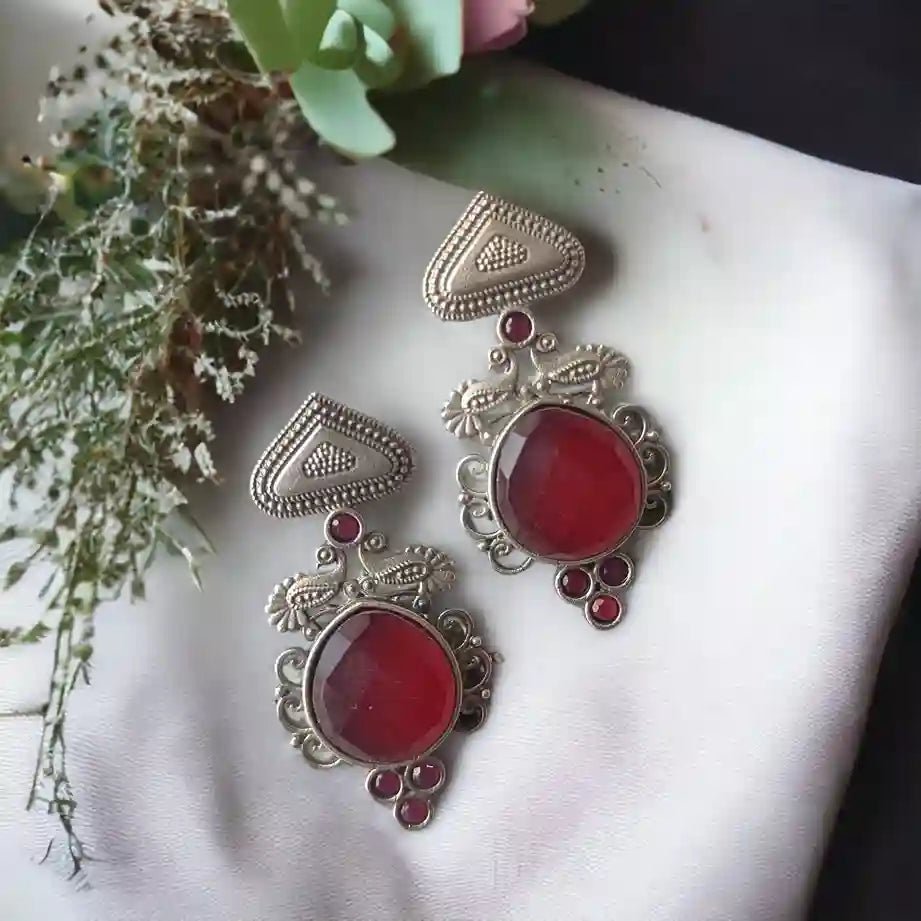 MAYA SILVER REPLICA EARRINGS