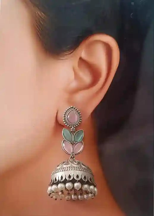 PARI SILVER LOOK ALIKE EARRINGS