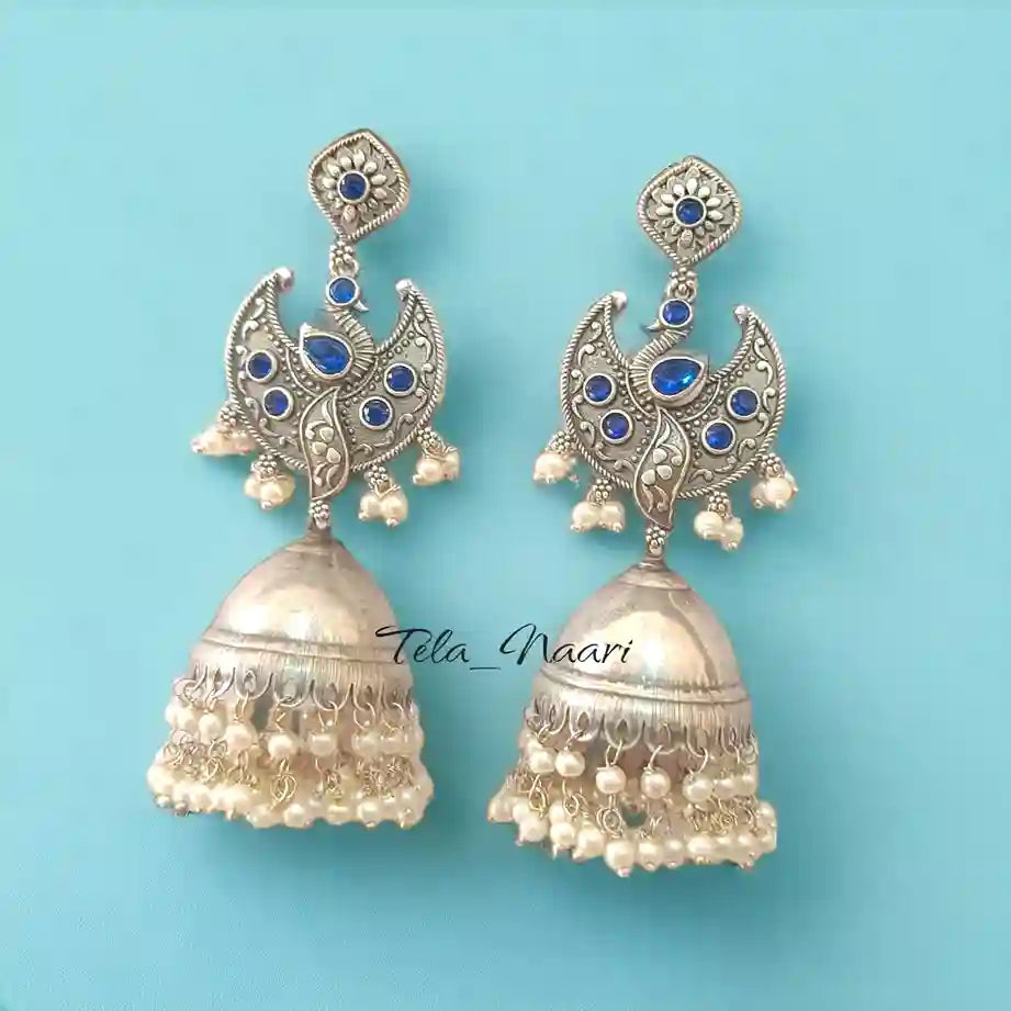 SILVER LOOK ALIKE EARRINGS ANAYA