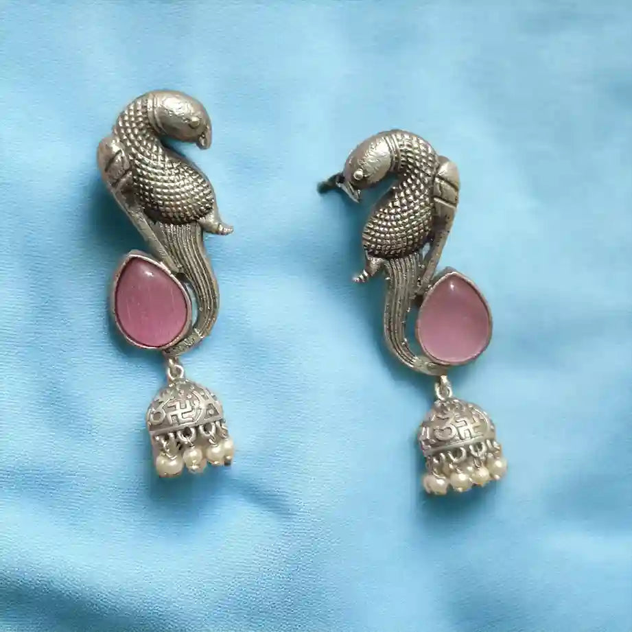 SILVER LOOK ALIKE EARRINGS BAHAR