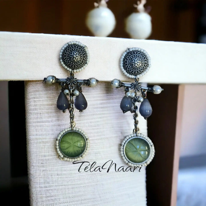 SILVER LOOK ALIKE EARRINGS ERUM