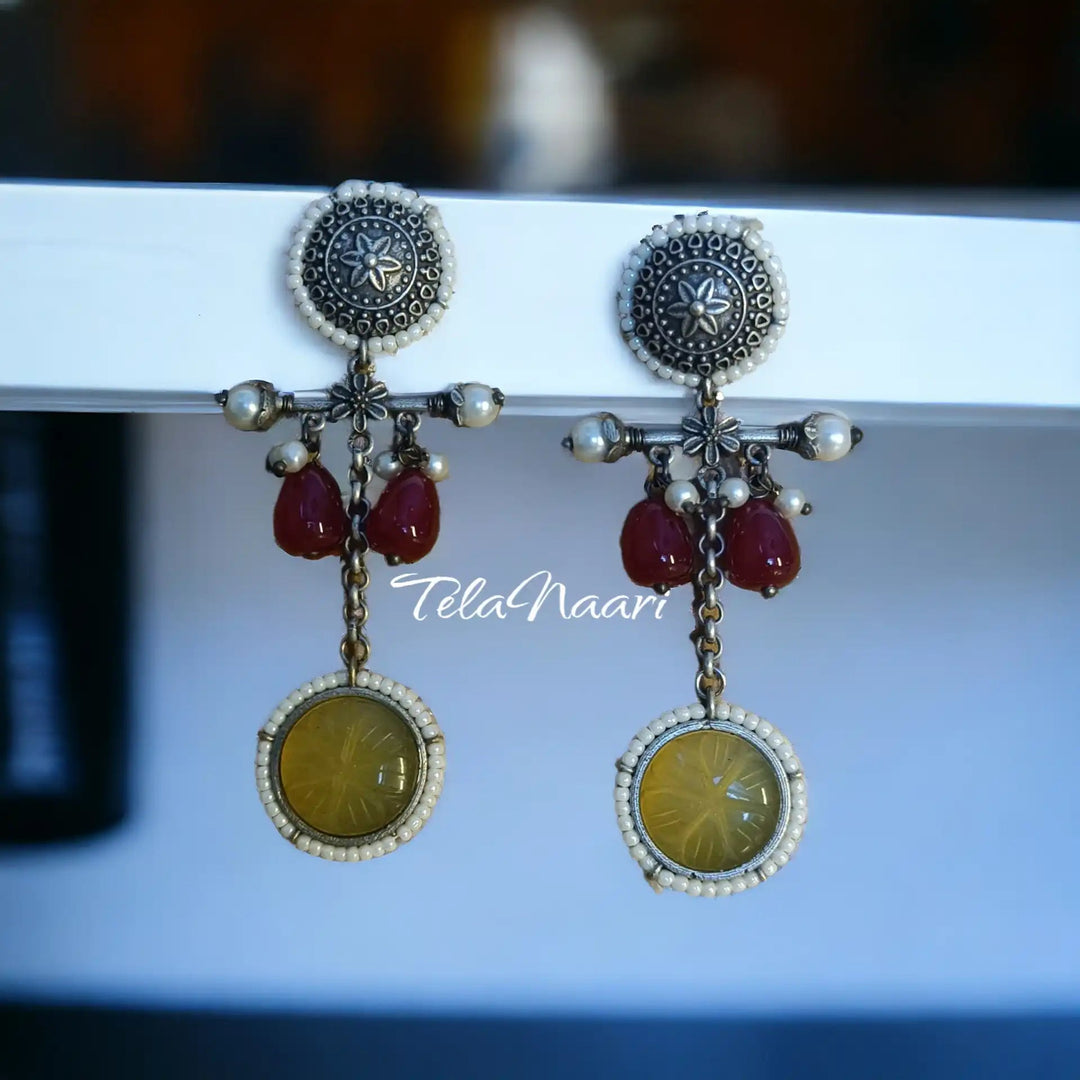 SILVER LOOK ALIKE EARRINGS ERUM