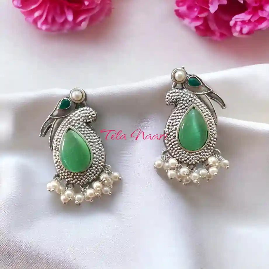 SILVER LOOK ALIKE EARRINGS GAURI