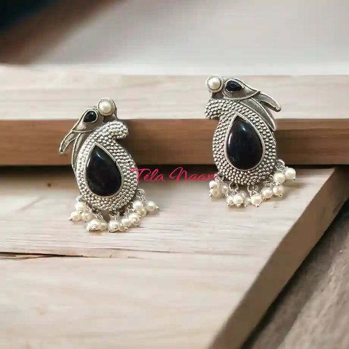 SILVER LOOK ALIKE EARRINGS GAURI