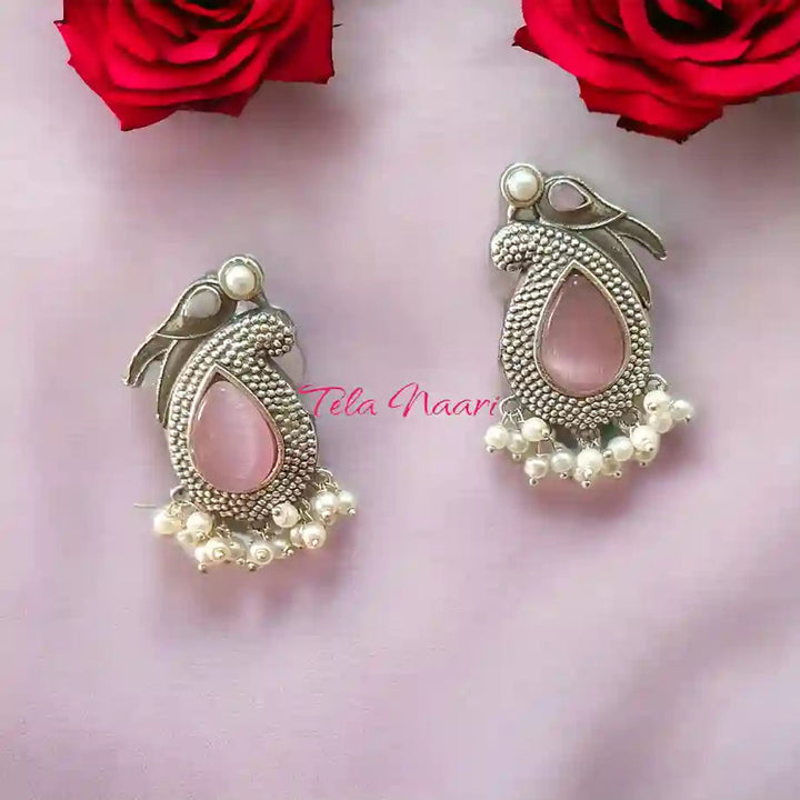 SILVER LOOK ALIKE EARRINGS GAURI