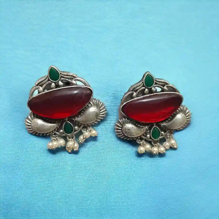 SILVER LOOK ALIKE EARRINGS SAMGAM