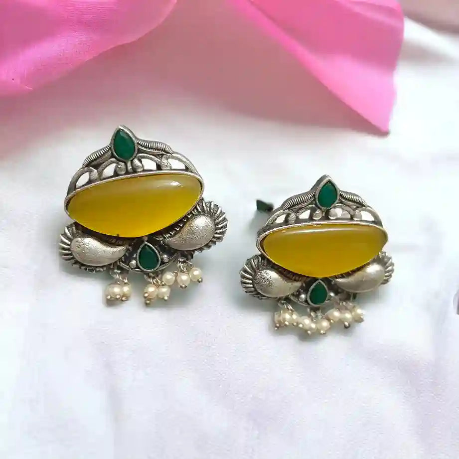 SILVER LOOK ALIKE EARRINGS SAMGAM