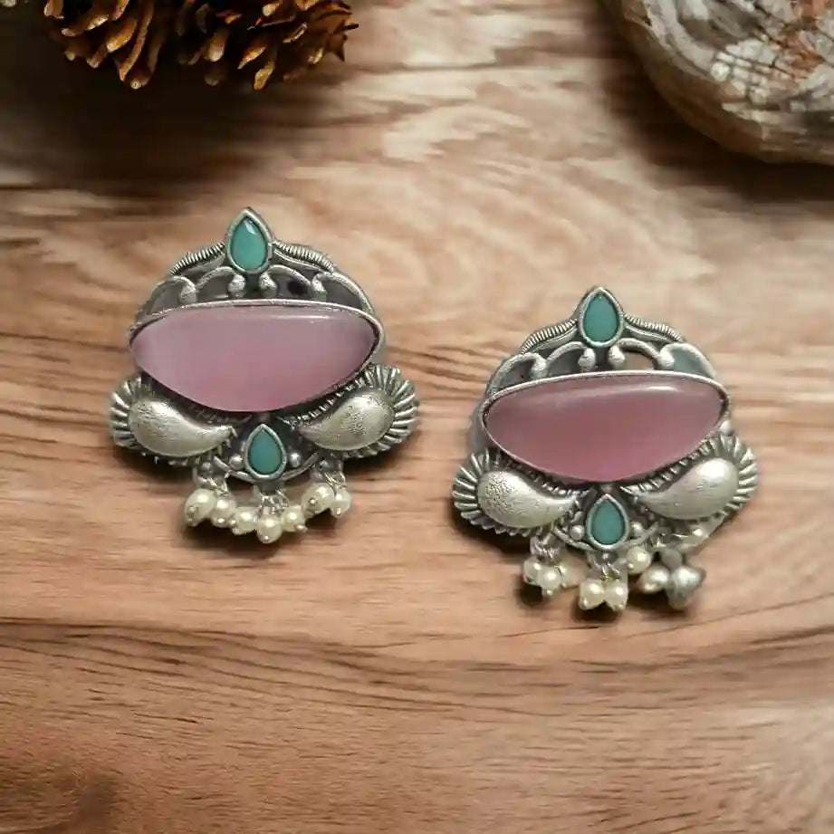 SILVER LOOK ALIKE EARRINGS SAMGAM