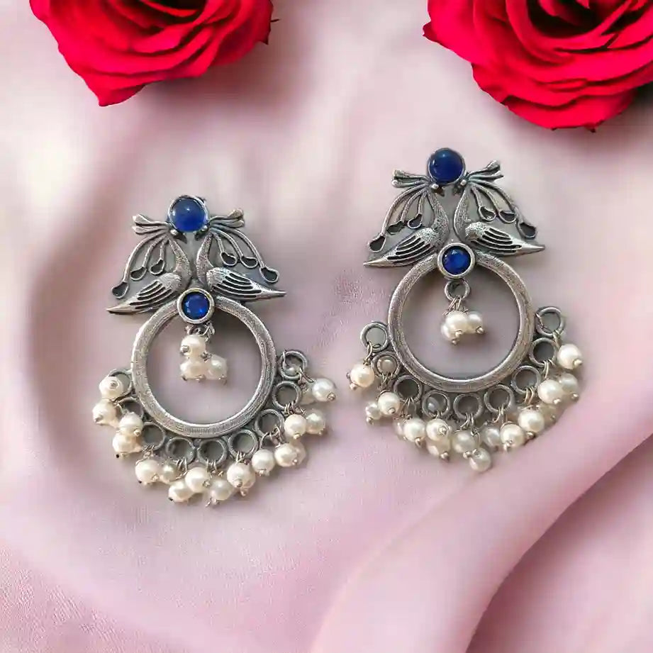 SILVER LOOK ALIKE EARRINGS SHRAVANI