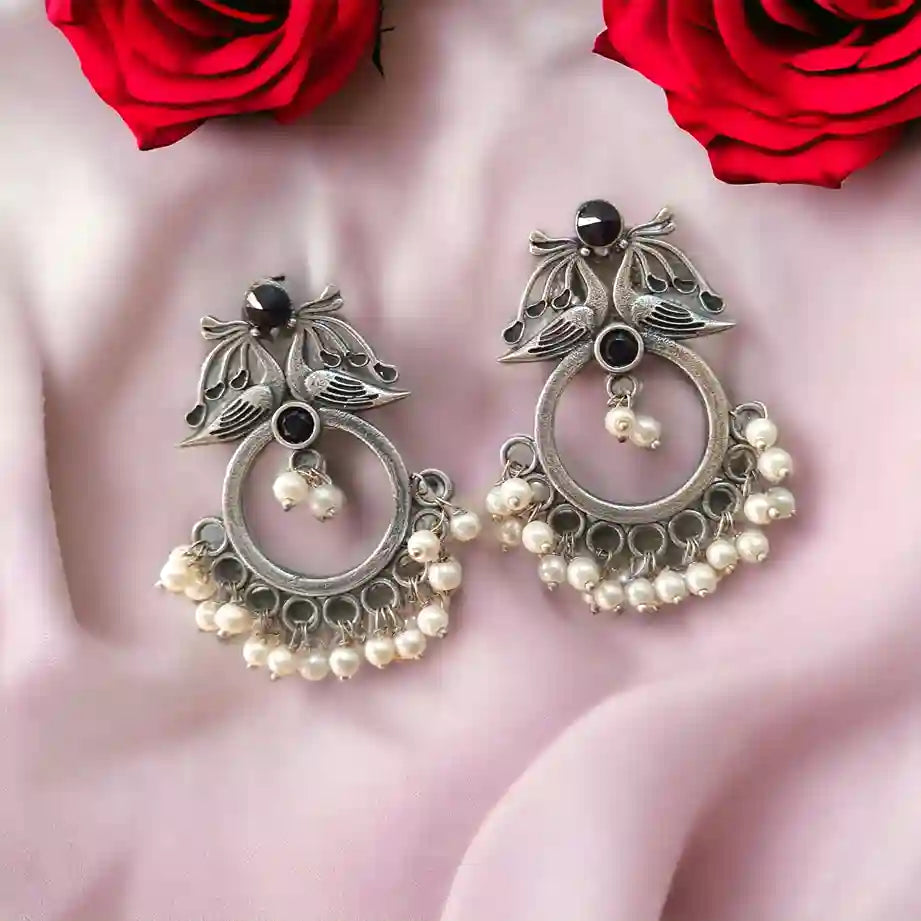 SILVER LOOK ALIKE EARRINGS SHRAVANI