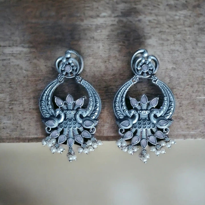 SILVER LOOK ALIKE EARRINGS SONALI